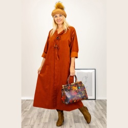 Rochie Catifea Raiata Anca - Img 1