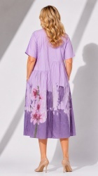 Rochie din bumbac imprimat pe poale, Bust maxim 122 cm. - Img 8