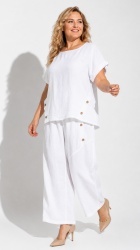 Set 2 piese din In, fusta pantalon si bluza Oversize, bust max 122 - Img 7