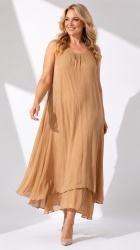 Rochie din Batist cu bretele late, bust 120 cm - Img 3