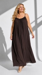 Rochie din Batist cu insertie din dantela, cu bretele reglabile. - Img 4