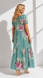 Rochie din bumbac imprimat, Bust maxim 110 cm. - Img 10