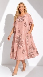 Rochie din bumbac imprimat, Bust maxim 122 cm. - Img 3