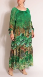 Rochie din matase imprimata, Bust maxim 130 cm. - Img 11