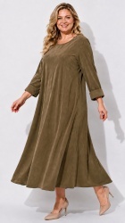 Rochie din velur raiat, bust 112 cm - Img 2