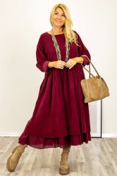 Rochie din velur raiat, BUST 116 CM, Carla