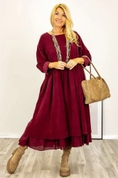 Rochie din velur raiat, BUST 116 CM, Carla