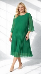 Rochie din voal, plisata, bust 122 cm, max.126 cm. - Img 4