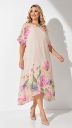 Rochie imprimata din In Bianca, bust 142 - Img 2