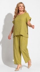 Set 2 piese din In, fusta pantalon si bluza Oversize, bust max 122 - Img 2