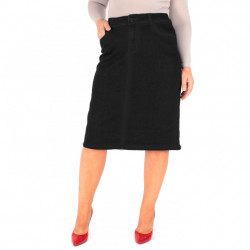 Fusta dreapta denim cu extraelastan 852 - Img 1
