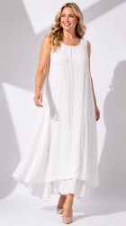 Rochie din Batist cu bretele late, bust 120 cm - Img 10