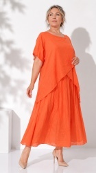 Rochie din Batist cu elatic in talie, bust 140 cm Mira - Img 9