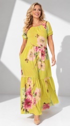 Rochie din bumbac imprimat, Bust maxim 110 cm. - Img 7
