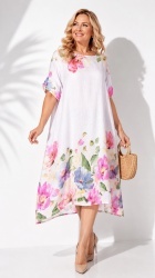 Rochie imprimata din In Bianca, bust 142