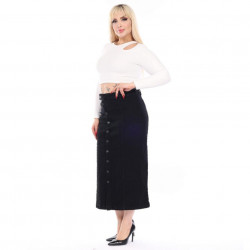Fusta lunga blugi extraelastan 115 - Img 4