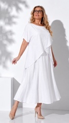 Rochie din Batist cu elatic in talie, bust 140 cm Mira - Img 6