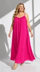 Rochie din Batist cu insertie din dantela, cu bretele reglabile. - Img 3