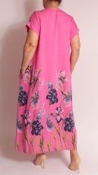 Rochie din vascoza imprimata, Bust maxim 124 cm. - Img 8