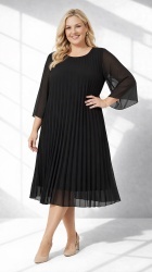 Rochie din voal, plisata, bust 122 cm, max.126 cm. - Img 8