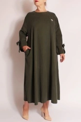 Rochie maxi din velur raiat Bianca - Img 5
