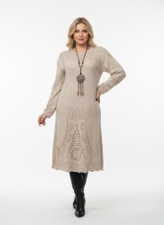 Rochie tricotata Boho Miruna , bust 120 cm - Img 6
