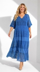 Rochie din dantela si panza din bumbac, bust 140 cm