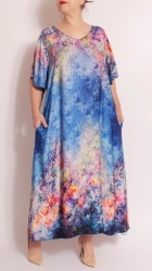 Rochie din matase, croi semi clos bust max.122 cm. - Img 7