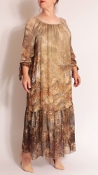 Rochie din matase imprimata, Bust maxim 130 cm. - Img 12
