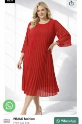Rochie din voal, plisata, bust 122 cm, max.126 cm. - Img 2