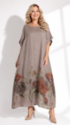 Rochie imprimata din In Bianca, bust 142