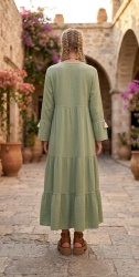 Rochie lunga, cu volane stil boho - Img 5