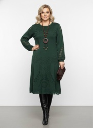 Rochie tricotata Boho Miruna , bust 120 cm - Img 5