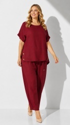 Set 2 piese din In, fusta pantalon si bluza Oversize, bust max 122