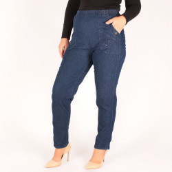 Blugi conici cu elastan 65 - Img 2
