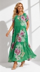Rochie din bumbac imprimat, Bust maxim 110 cm. - Img 8