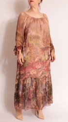 Rochie din matase imprimata, Bust maxim 130 cm. - Img 9