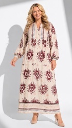 Rochie din vascoza, SABRINA, bust 130 cm - Img 3