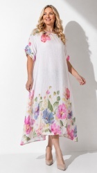 Rochie imprimata din In Bianca, bust 142 - Img 3