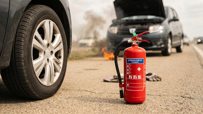 Cum se folosește corect un stingător auto în caz de început de incendiu