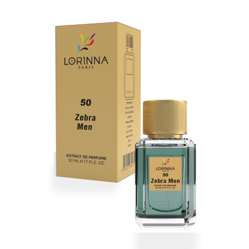Extract de Parfum Lorinna Paris Parfum Zebra Men, 50 ml, de barbat inspirat din Rumz Al Rasasi 9325 Pour Lui