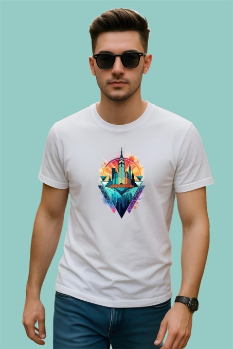 Tricou Oras Abstract Peisaj Urban, Copii | Dama | Barbat