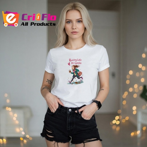 Tricou Running Late My Cardio Cafea In Mana, Copii | Dama | Barbat