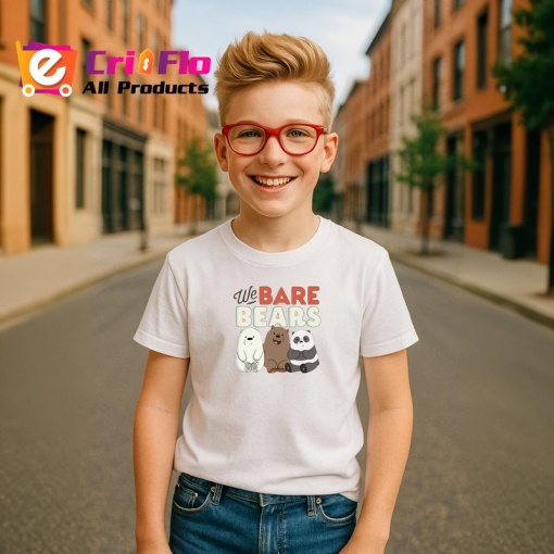 Tricou We Bare Bears cei trei ursi simpatici intr o lume moderna si amuzanta, Copii | Dama | Barbat