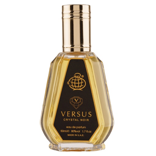 Apa de Parfum Versus Crystal Noir, Fragrance World, Unisex 50ml Parfum arabesc