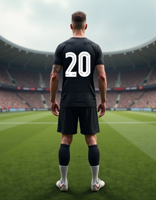 Echipament fotbal pentru bărbați, personalizat cu numărul 20 - Pregătește-te să impresionezi! | Tricouri personalizate, sorturi fotbal, nume și număr