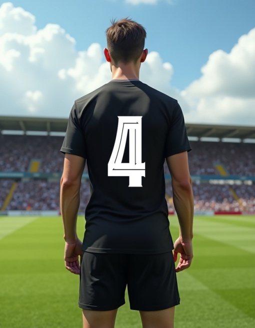 Echipament fotbal pentru bărbați, personalizat cu numărul 4 - Confort și stil pe terenul de fotbal. | Echipament de calitate, personalizare inclusă