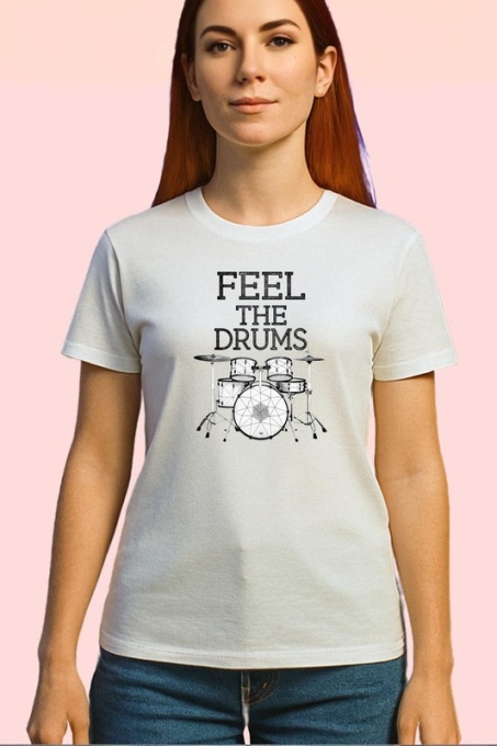 Tricou Feel The Drums Set Tobe Linie, Copii | Dama | Barbat
