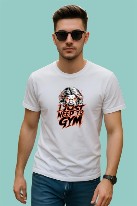 Tricou I Just Need To Gym Barbat Cu Foc, Copii | Dama | Barbat