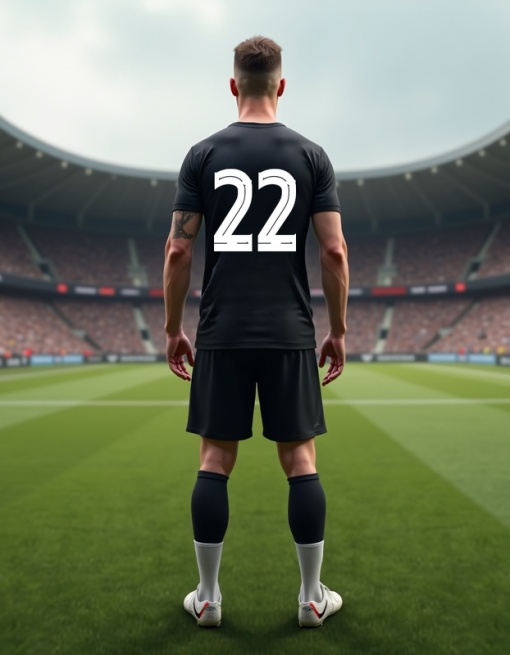 Echipament fotbal pentru bărbați, personalizat cu numărul 22 - Design modern pentru campioni! | Echipament complet, personalizare rapidă